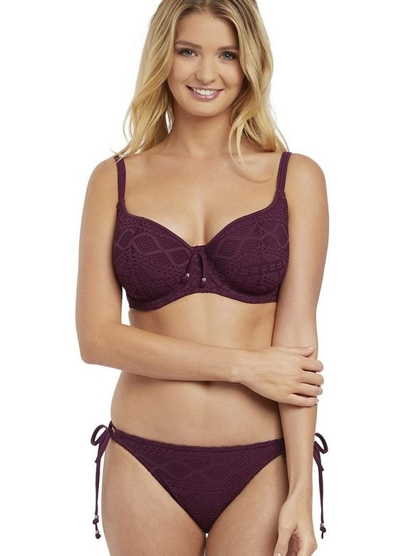 Biustonosz kąpielowy Freya SUNDANCE 3970 Uw Sweetheart Padded Bikini Top Black Cherry