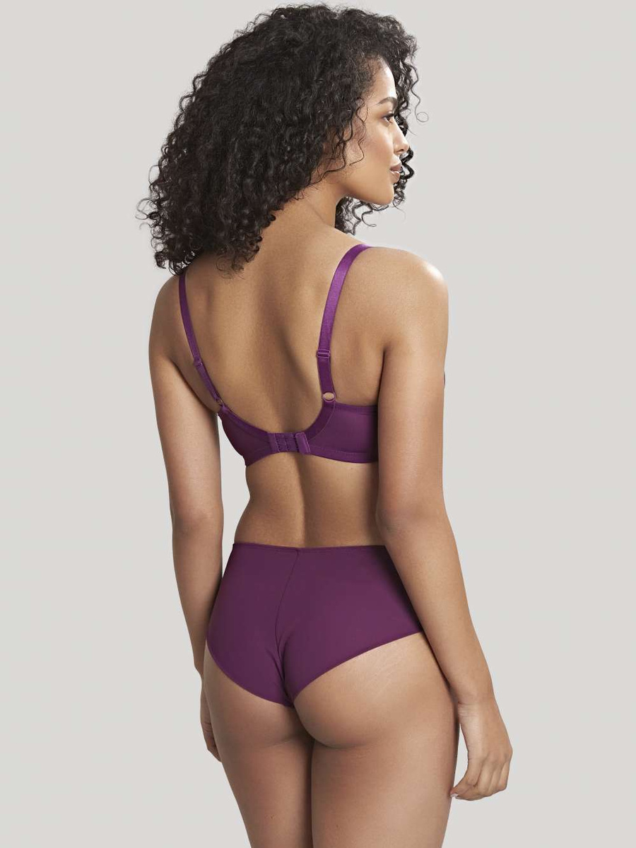 KOMPLET bielizny Panache ANA Damson 9396x Plunge (36FF, 36G) + majtki 9395x