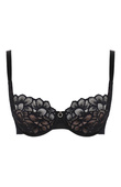 Biustonosz Panache ALLURE DEMI 10761 Balcony Bra Black/Latte
