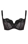 Biustonosz Panache NINA 10941 Balcony Bra Black Leopard