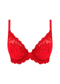 Biustonosz Wacoal EMBRACE LACE WA853291623 Plunge Underwire Bra Equestrian Red