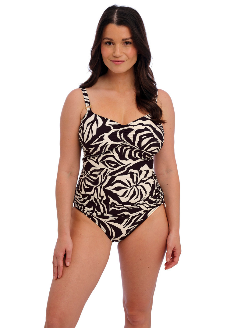 Koszulka kąpielowa Fantasie Swim ARUBA NIGHTS FS505351LAC Uw Adjustable Side Tankini Black & Cream