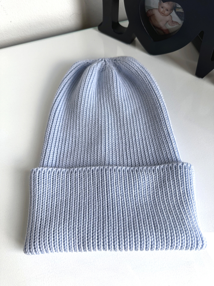 Beanie czapka z wełny merino VARELLA 100% Baby Merino 53 Rosa