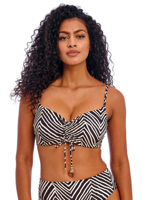 Biustonosz kąpielowy Freya Swim FIJI FALLS AS206814BLK Uw Bralette Bikini Top Black