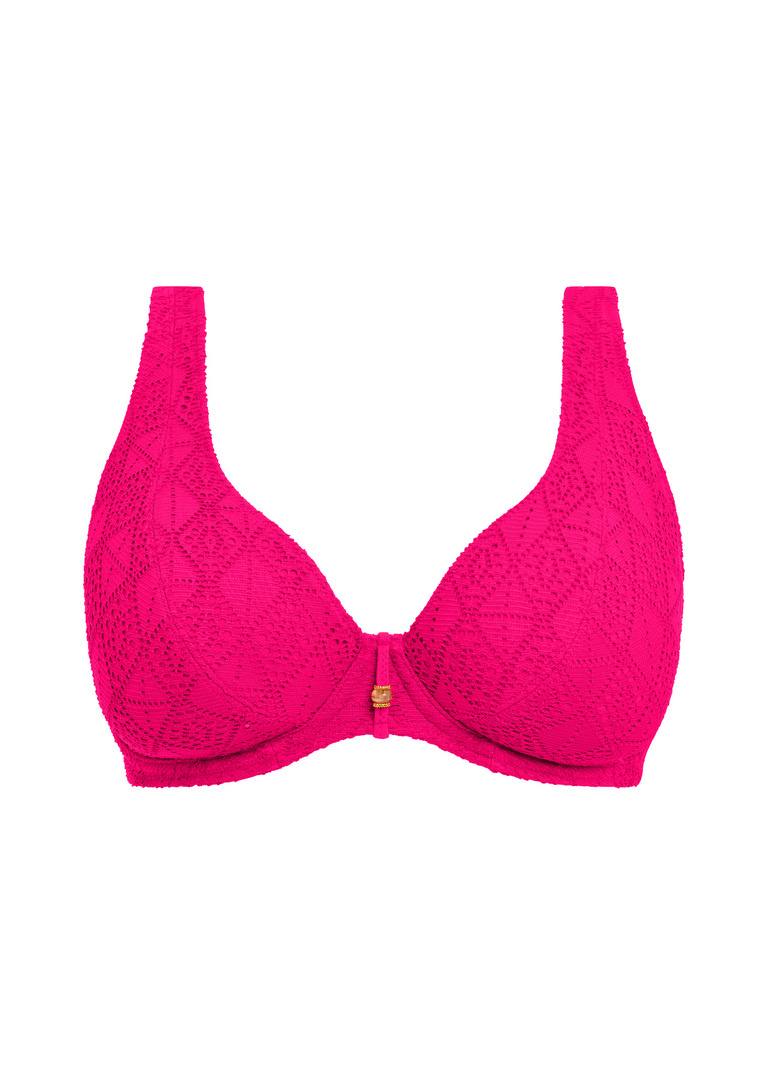 Biustonosz kąpielowy Freya Swim NOMAD NIGHTS AS205413FUA Uw High Apex Bikini Top Fuchsia