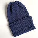 Beanie czapka z wełny merino VARELLA 100% Baby Merino 13 Granatowy