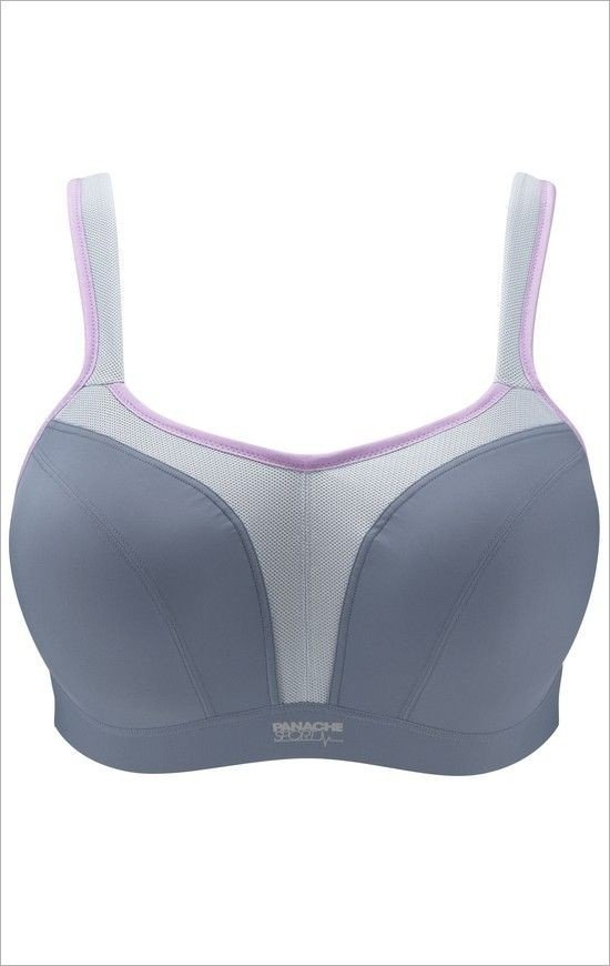 Biustonosz sportowy Panache Sport POWER 5021 z fiszbinami Grey