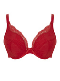 Biustonosz Panache ANA 9391 High Apex Padded Plunge Bra Salsa Red