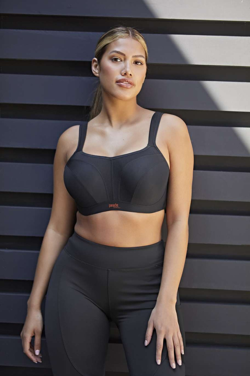 Biustonosz sportowy Panache Sport POWER 5021 z fiszbinami Black