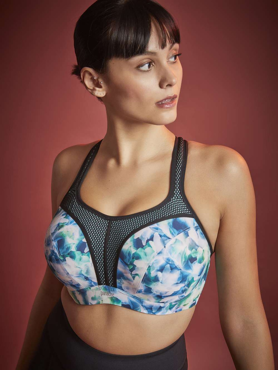 Biustonosz sportowy Panache Sport POWER 5021B z fiszbinami Digital Bloom