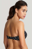 KOMPLET - Strój kąpielowy Panache Swim ANYA SPOT Black/White SW1013 Bandeau Bikini + figi kąpielowe SW1019 Gather Pant (30E)