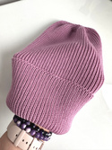 Beanie czapka z wełny merino VARELLA 100% Baby Merino 27 Stary Róż