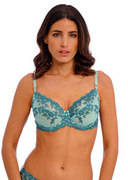 Biustonosz Wacoal EMBRACE LACE WA065191996 Underwired Bra Eggshell Blue / Brittany Blue