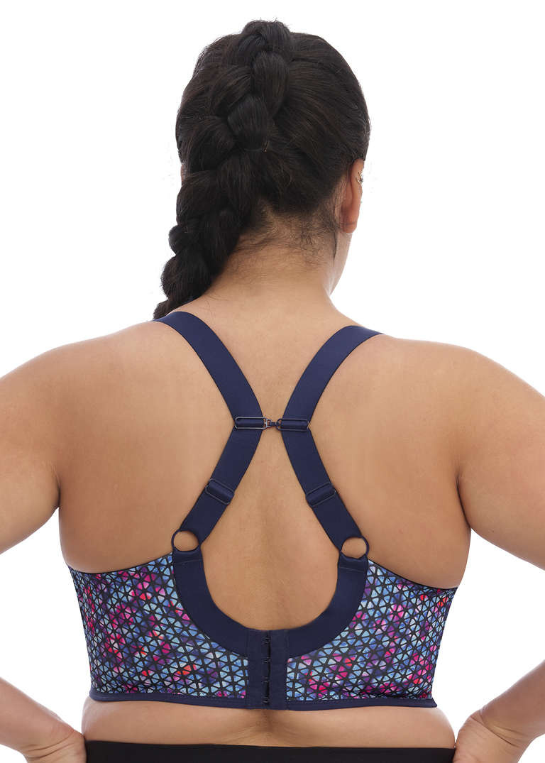 Biustonosz Elomi ENERGISE EL8042NAO Uw Sports Bra Navy Geo