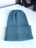 Beanie czapka z wełny merino VARELLA 100% Baby Merino 47 Morze Północne