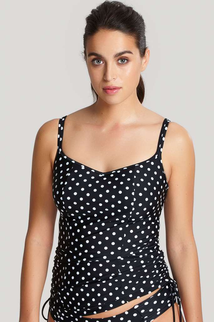 Koszulka kąpielowa Panache Swim ANYA SPOT SW1011 Balconnet Tankini Black/White