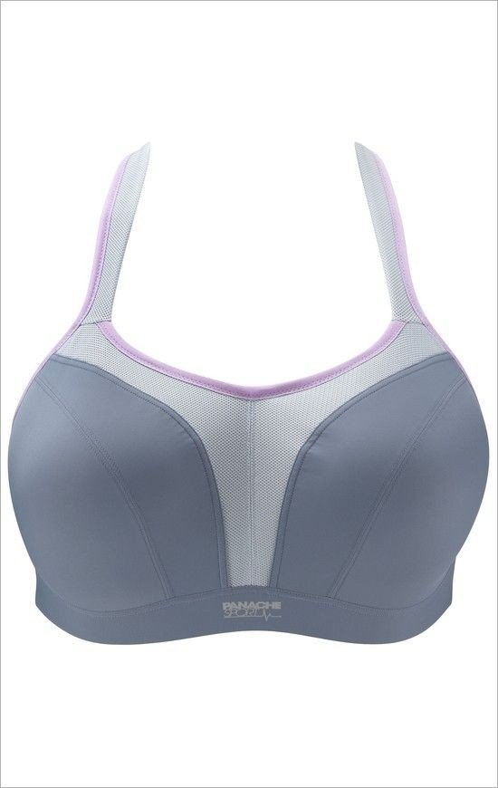 Biustonosz sportowy Panache Sport POWER 5021 z fiszbinami Grey
