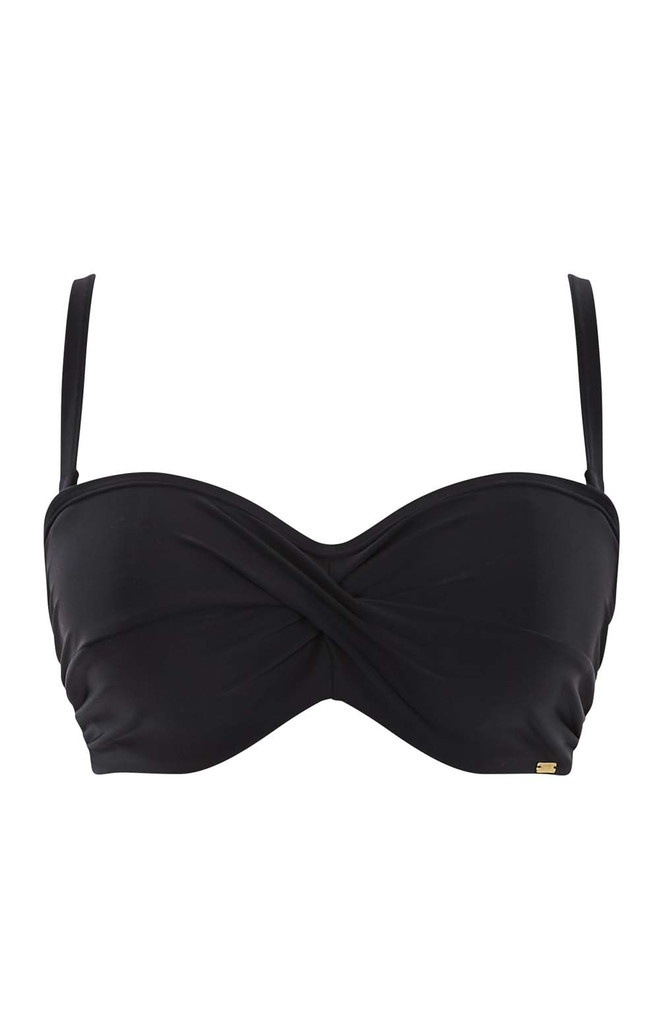 Biustonosz kąpielowy Panache Swim ANYA RIVA SW1303 Bandeau Bikini Black