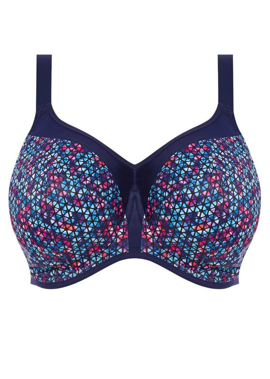 Biustonosz Elomi ENERGISE EL8042NAO Uw Sports Bra Navy Geo