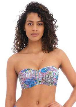 Biustonosz kąpielowy Freya Swim BOHO BREEZE AS202310MUI Uw Bandeau Bikini Top Multi