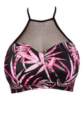 Biustonosz kąpielowy Freya SUNSET PALM AS2892 Hi-neck Crop Top