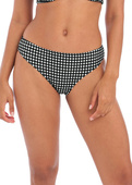 KOMPLET - Strój kąpielowy z koszulką tankini Freya Swim CHECK IN AS201956MOM Uw Plunge Tankini Top Monochrome (30F) + wybrane majtki