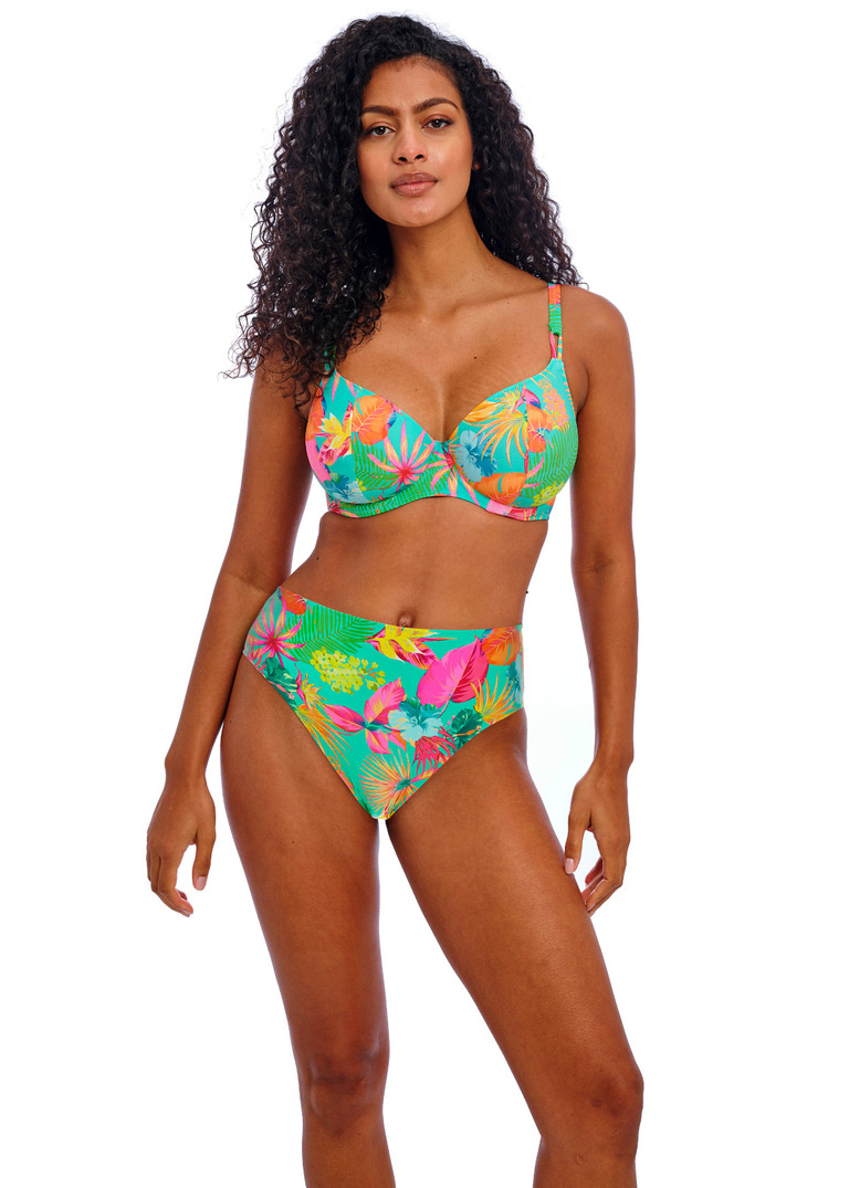 Figi kąpielowe Freya Swim ISLA MARGARITA AS206578JAE High Waist Bikini Brief Jade