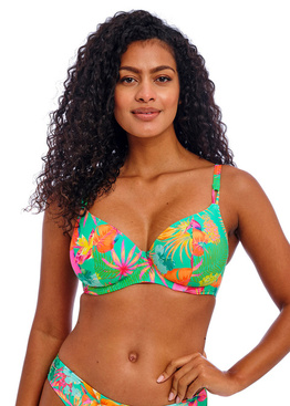 Biustonosz kąpielowy Freya Swim ISLA MARGARITA AS206502JAE Uw Plunge Bikini Top  Jade