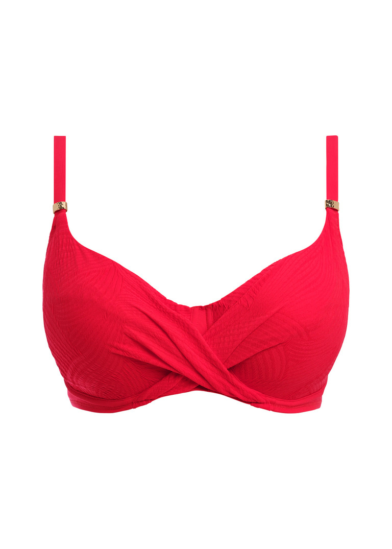 Biustonosz kąpielowy Fantasie Swim OTTAWA FS6355ADI Uw Wrap Front Full Cup Bikini Top Radiant Red