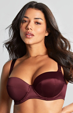 Biustonosz Panache GRACE 11071 Balcony Bra Bordeaux Red