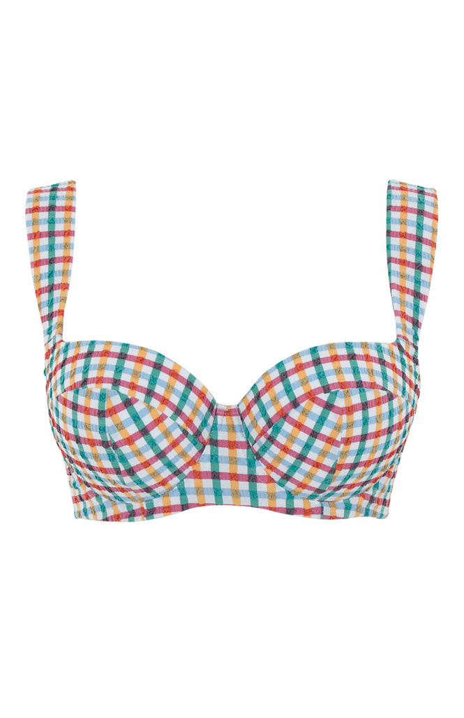 Biustonosz kąpielowy Panache Swim SEERSUCKER SW1842B Bette Balcony Bikini Top Seersucker Multi