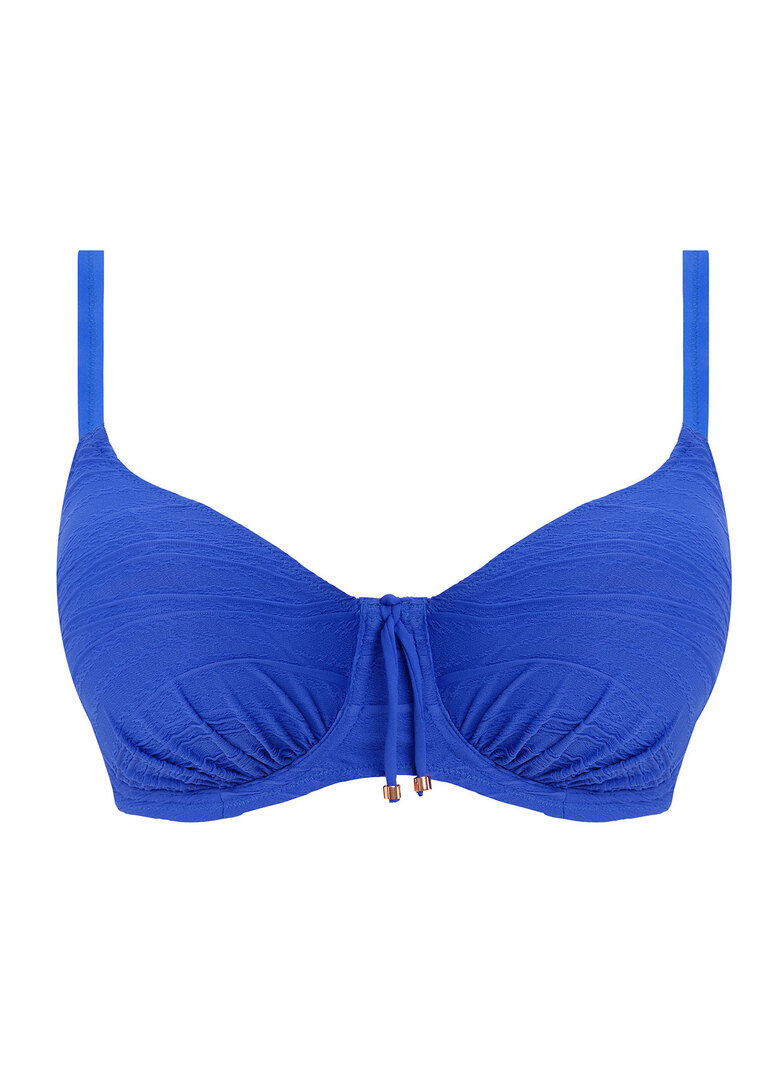 Biustonosz kąpielowy Fantasie Swim BEACH WAVES FS502201ULE Uw Gathered Full Cup Bikini Top Ultramarine