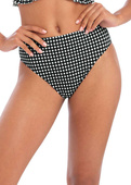 KOMPLET - Strój kąpielowy z koszulką tankini Freya Swim CHECK IN AS201956MOM Uw Plunge Tankini Top Monochrome (30F) + wybrane majtki