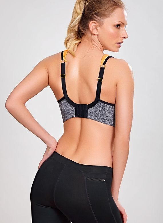 Biustonosz sportowy Panache Sport POWER 5021 z fiszbinami Grey/Mango