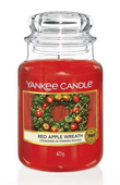 Duża świeca zapachowa Yankee Candle RED APPLE WREATH