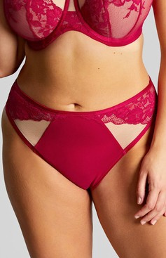 Figi Sculptresse by Panache JOSEPHINE 10852 High Leg Brief Magenta/Latte