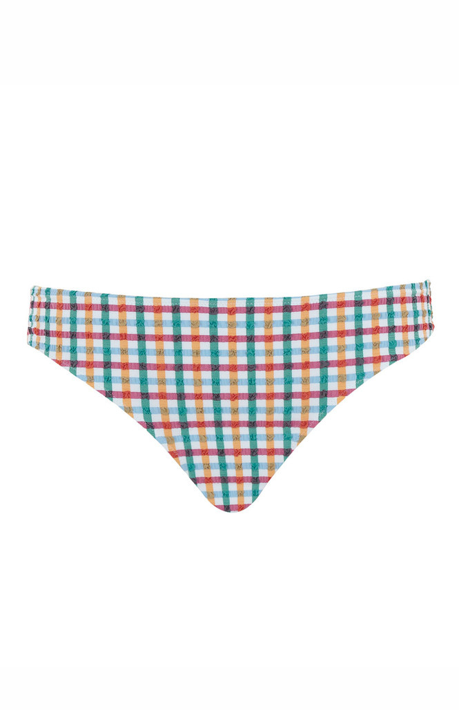 Figi kąpielowe Panache Swim SEERSUCKER SW1756A Brazilian Bikini Bottoms Idol Seersucker Multi