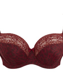 KOMPLET - Sculptresse by Panache CHI CHI Red Animal Balconnet 7695 + Brief 7692 (34F + M)