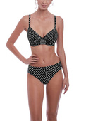 Figi kąpielowe Fantasie Swim SANTA MONICA FS6725BLI Mid Rise Brief Black & White