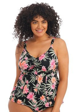 Koszulka kąpielowa Elomi Swim DARK TROPICS ES800161BLK Non Wired Moulded Tankini Top Black