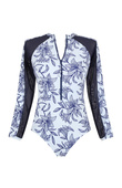 Strój kąpielowy z długim rękawem Panache Swim CAPRI SW1725 Grace Long Sleeve Swimsuit Capri Print