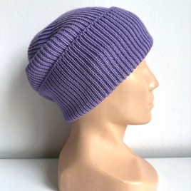 Beanie czapka z wełny merino VARELLA 100% Baby Merino 14 Fioletowy