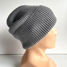 Beanie czapka z wełny merino VARELLA 100% Baby Merino 19 Szary