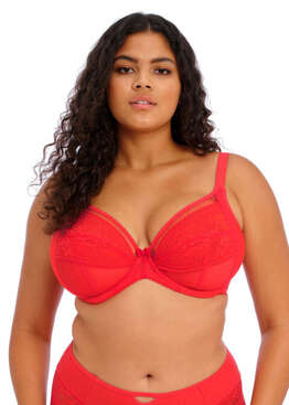 Biustonosz z paskami Elomi SACHI EL4353REI Uw Plunge Bra Red