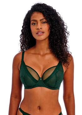 Biustonosz Freya TAILORED AA401121DPE Uw High Apex Plunge Bra Deep Emerald