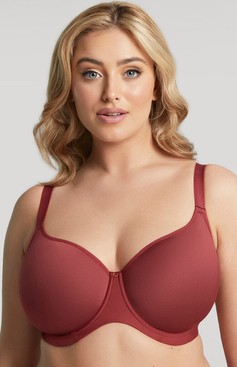 Biustonosz Sculptresse by Panache ELEGANCE 10401 Moulded Spacer T-shirt Bra Mineral Red