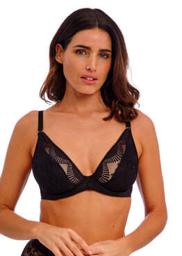 Biustonosz Wacoal SENSU LACE WE601202BLK Uw Plunge Bra Black