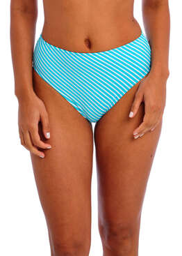 Figi kąpielowe Freya Swim JEWEL COVE AS7236TUR High Waist Bikini Brief Stripe Turquoise