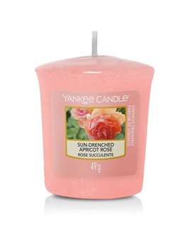 Mała świeczka zapachowa votive Yankee Candle SUN-DRENCHED APRICOT ROSE