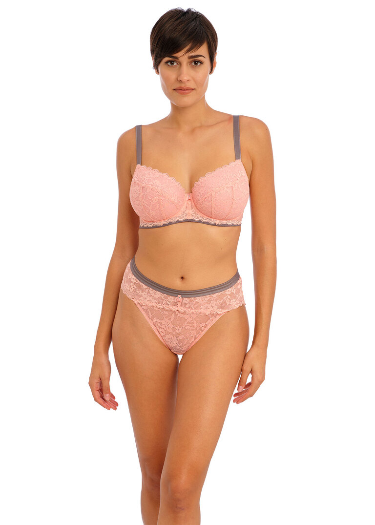 Biustonosz Freya OFFBEAT AA5453ROP Uw Padded Half Cup Bra Rosehip